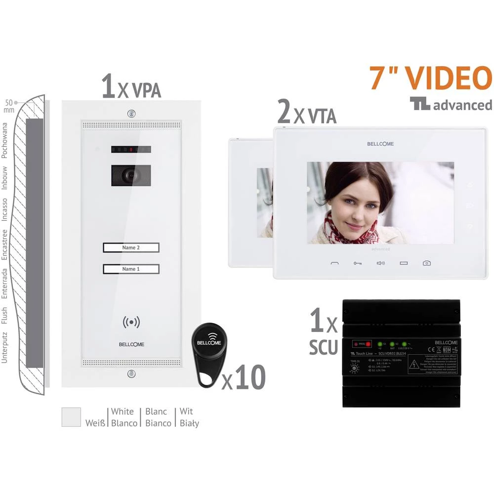Bellcome VKA.P2FR.T7S9.BLW04 Video-portafon Bijela slika