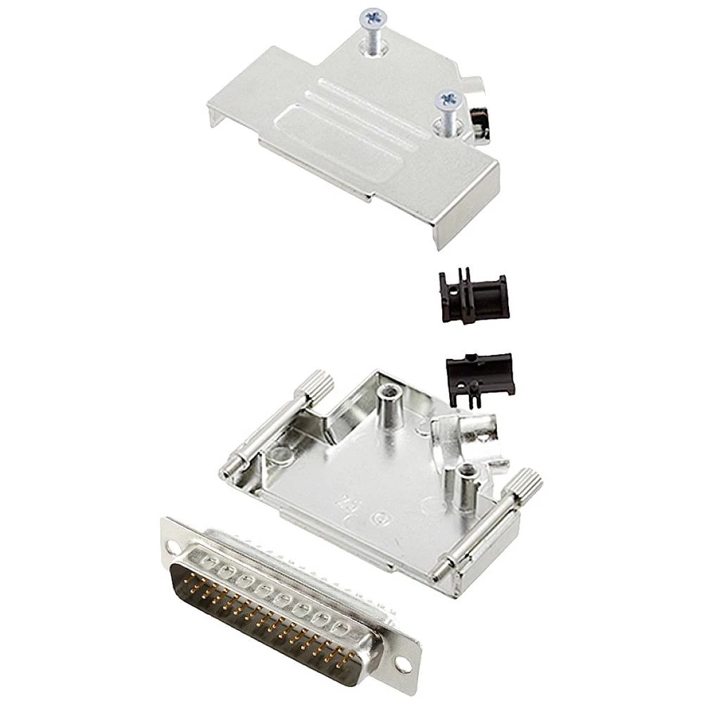 Komplet D-SUB pinskih konektora 45 ° Broj polova: 44 Lemni kup encitech D45ZK25-HDP44-W-K 1 ST slika