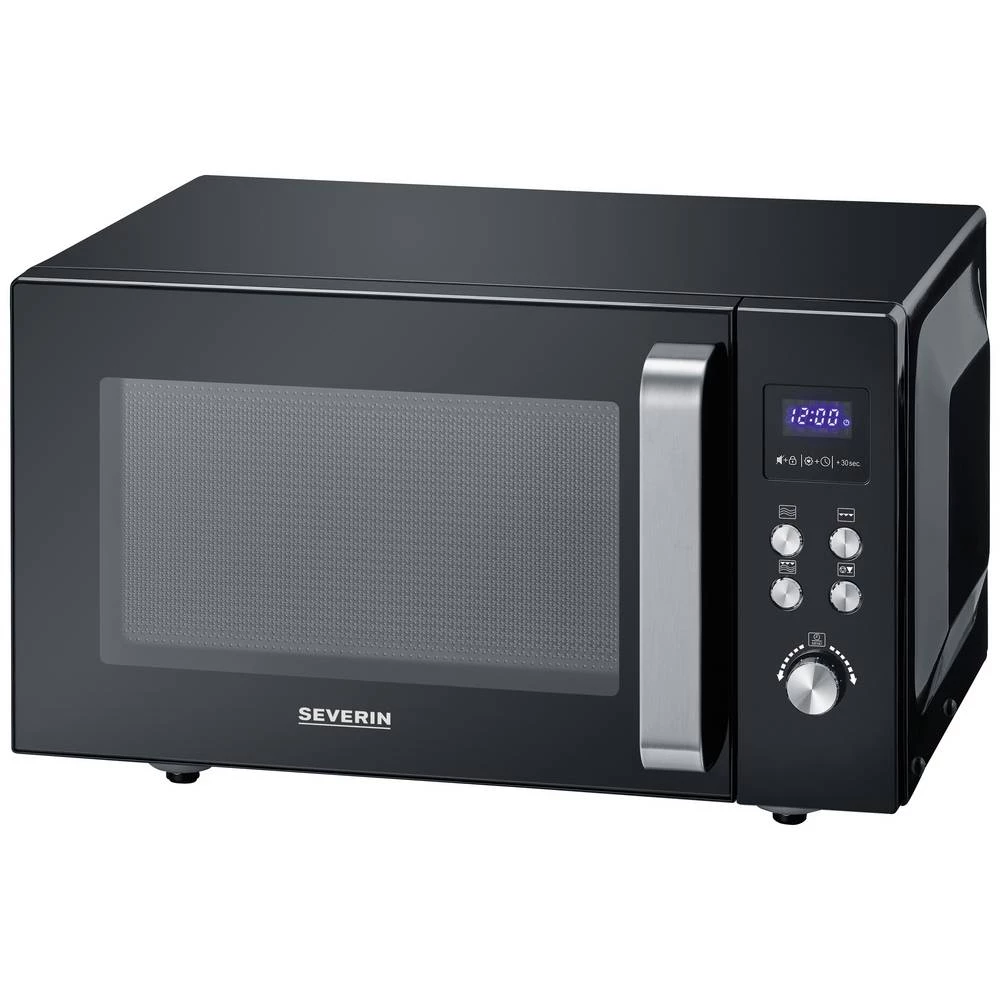 Severin MW 7760 mikrovalna pećnica crna, plemeniti čelik 900 W roštilj slika