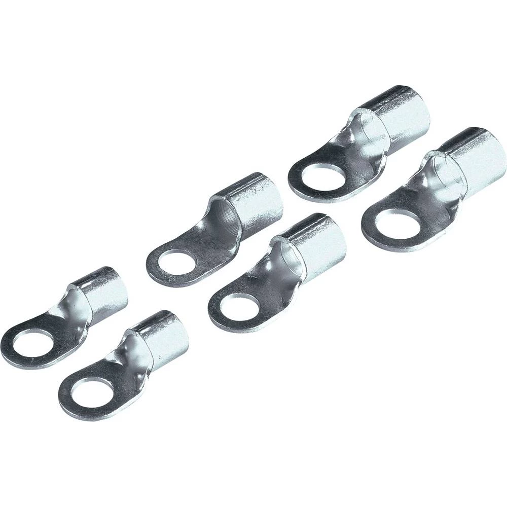 Helukabel 91521 prstenasta kabelska stopica  Presjek (maks.)=6.00 mm²  neizolirani srebrna 100 St. slika