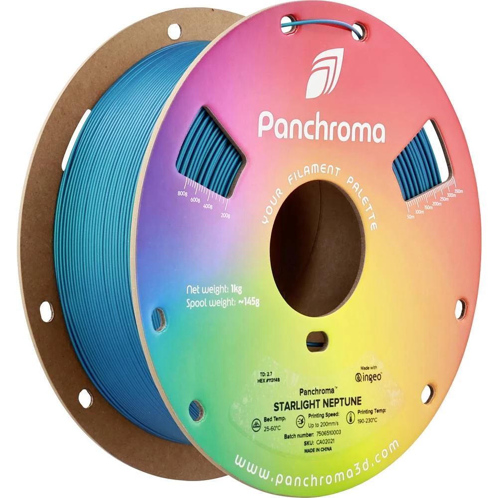 Polymaker CA02021 Panchroma™ Starlight 3D pisač filament PLA višebojni, promjena boje 1.75 mm 1000 g Starlight Neptune, slika