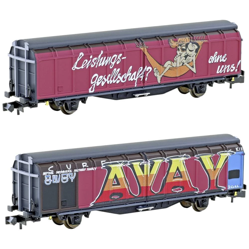 Hobbytrain H24665 N Vagon s kliznim zidom Hbbillns od SBB slika