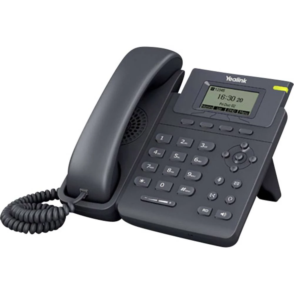 Telefon s kabelom, VoIP Yealink SIP-T19P Handsfree, Priključak za slušalice TFT/LCD u boji Crna slika