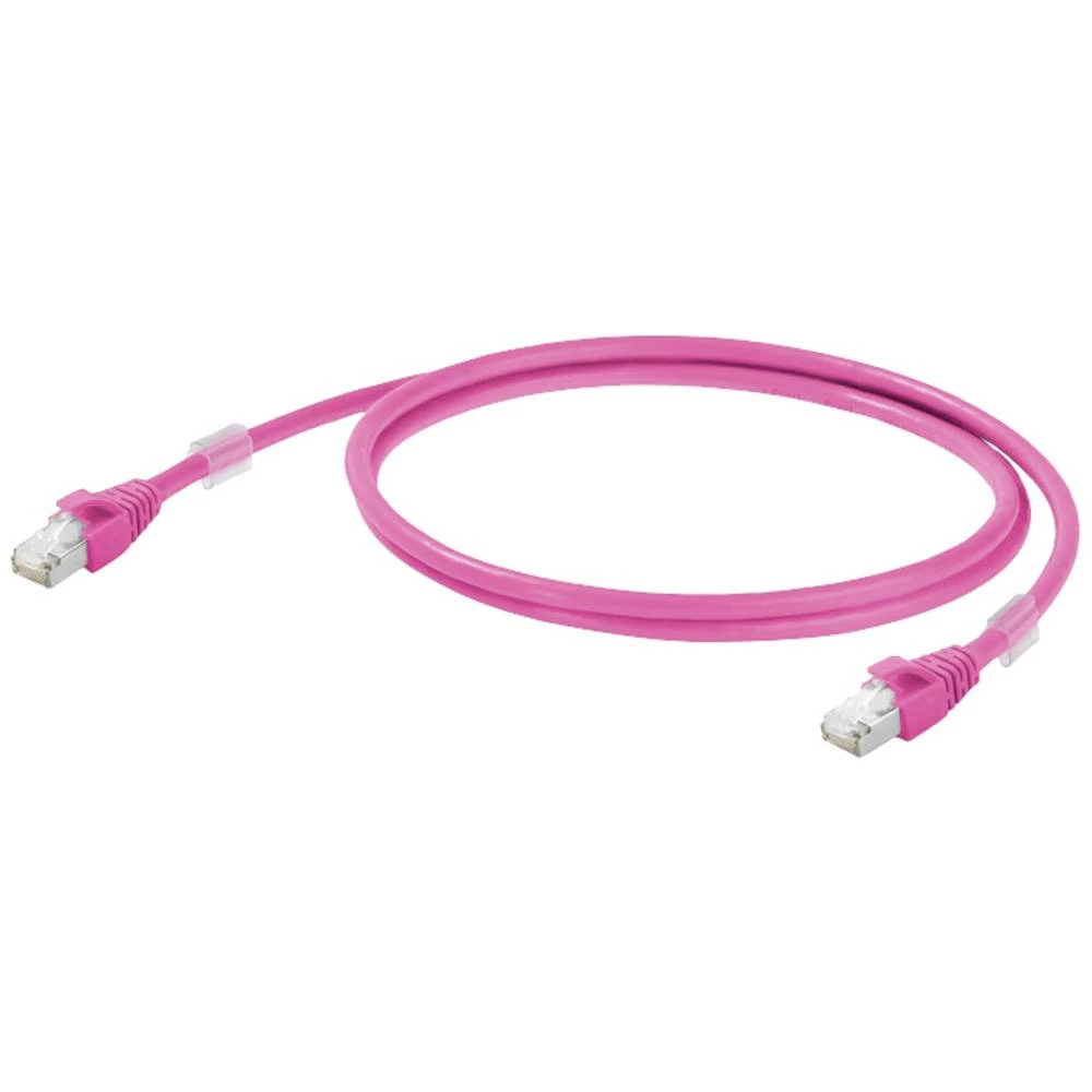 Weidmüller 1201270003 RJ45 mrežni kabel, Patch kabel cat 6a S/FTP 0.3 m magenta 1 St. slika