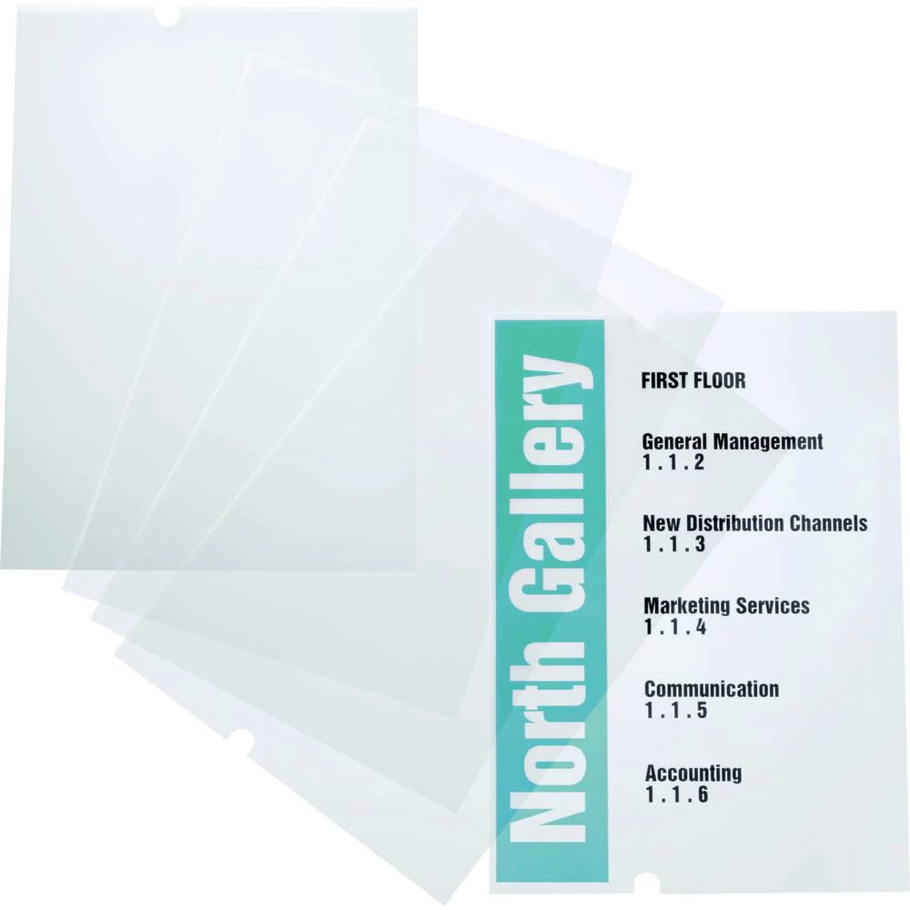 Durable pločica za vrata 483719 (Š x V) 297 mm x 420 mm prozirna 483719 slika